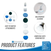 Full Set of Replacement Attachments for Scrub Master